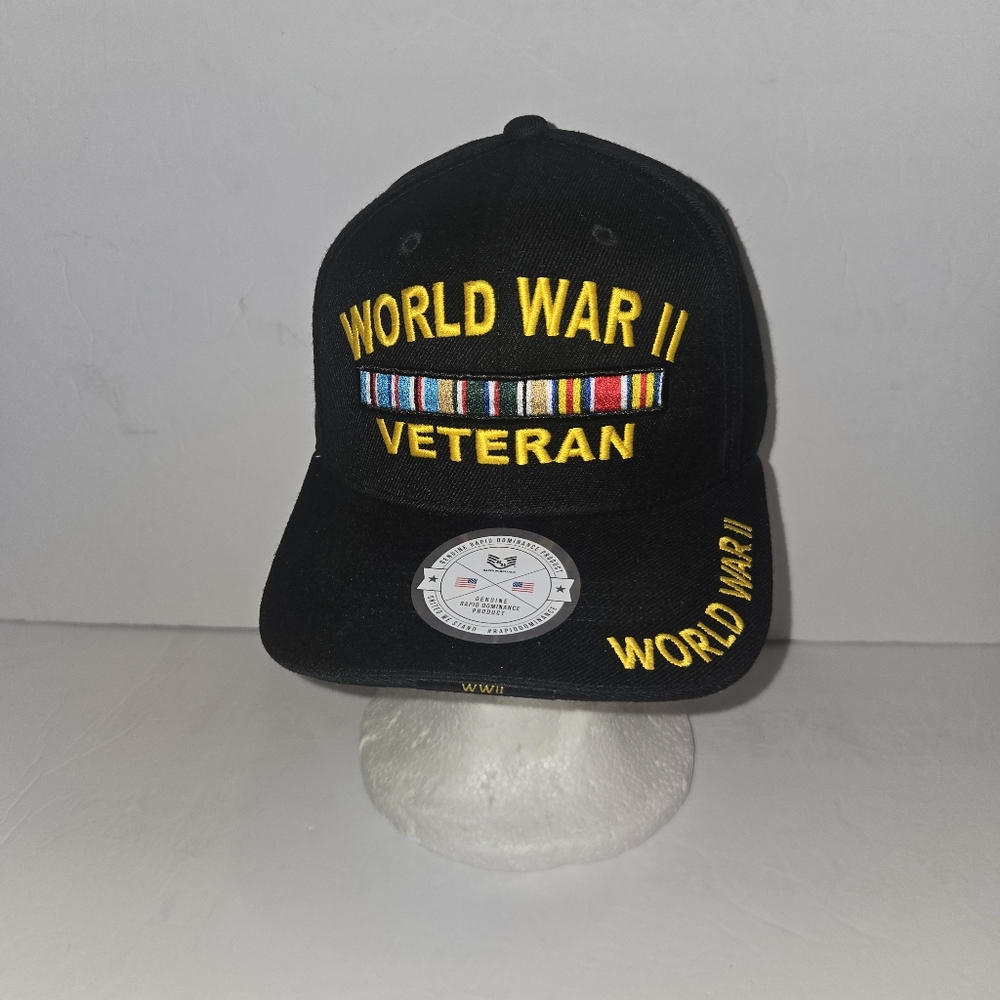 RARE NEW RAPID DOMINANCE WWII VETERAN HAT ONE SIZE